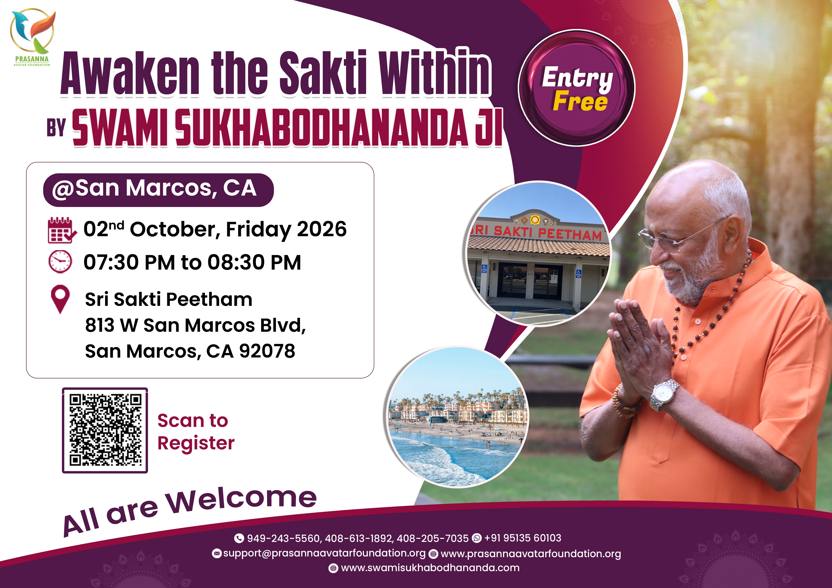 Awaken the Sakti Within by Swami Sukhabodhananda Ji